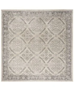 Safavieh Brentwood Cream And Gray 6'7 X 6'7 Square Area Rug