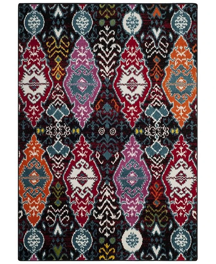 Safavieh Cherokee Black And Red 5'1 X 7'6 Area Rug 3 Safavieh Cherokee Black And Red 5'1 X 7'6 Area Rug