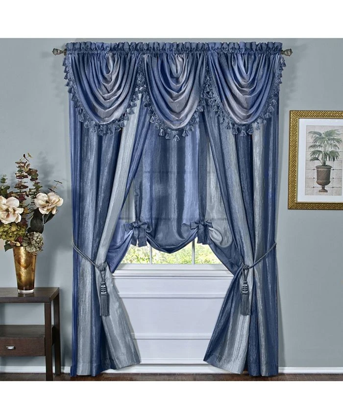 Achim Ombre Waterfall Valance 3 Achim Ombre Waterfall Valance