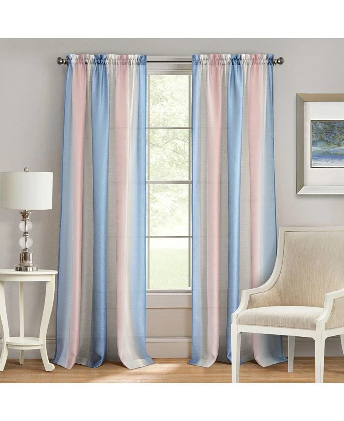 Achim Spectrum Rod Pocket Window Curtain Panel, 50x84 3 Achim Spectrum Rod Pocket Window Curtain Panel, 50x84