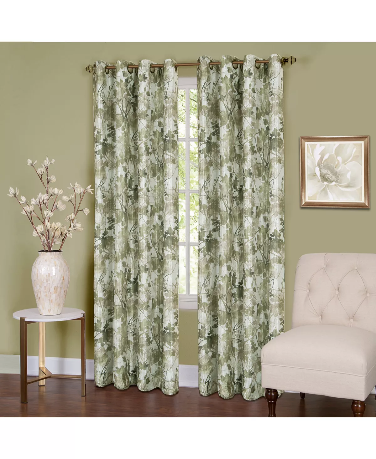 Achim Tranquil Lined Grommet Window Curtain Panel, 50x63 3 Achim Tranquil Lined Grommet Window Curtain Panel, 50x63