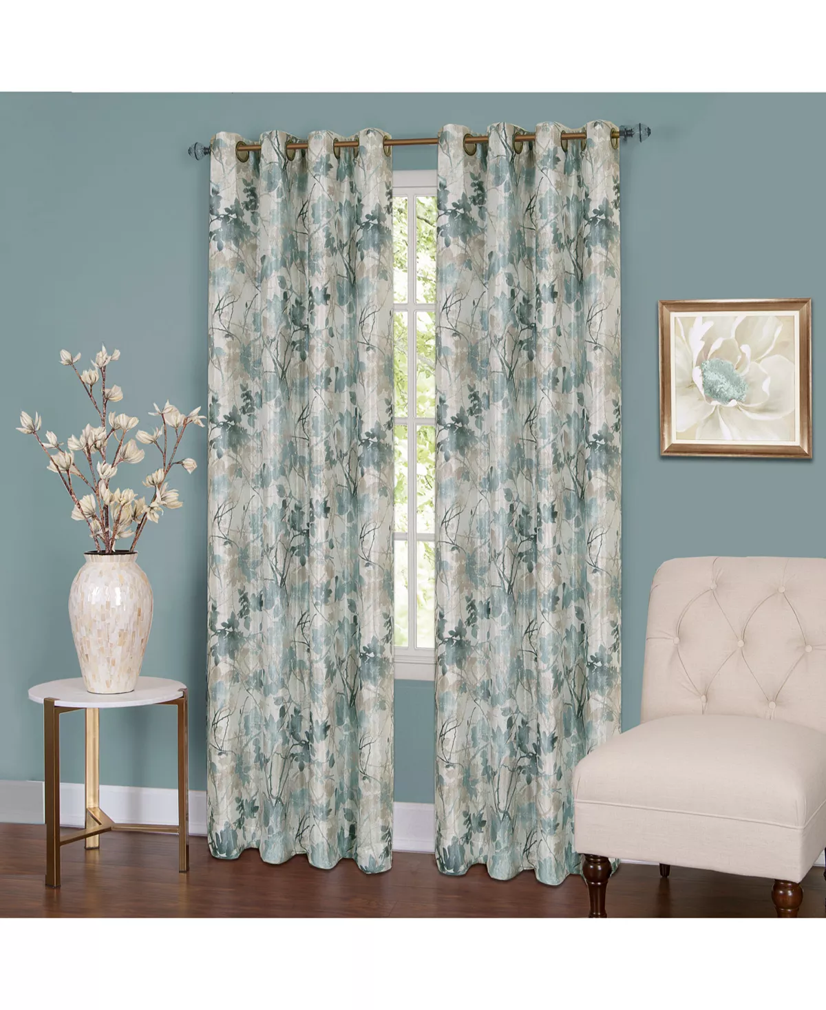 Achim Tranquil Lined Grommet Window Curtain Panel, 50x63 5 Achim Tranquil Lined Grommet Window Curtain Panel, 50x63 - Image 3