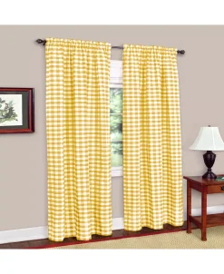 Achim Buffalo Check Window Curtain Panel, 42x63 -Chic Home Store 11685582 fpx
