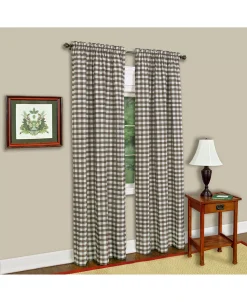 Achim Buffalo Check Window Curtain Panel, 42x63 -Chic Home Store 11685588 fpx