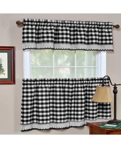 Achim Buffalo Check Window Curtain Valance, 58x14