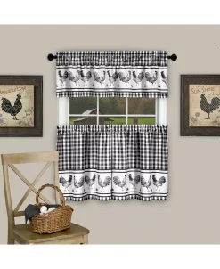 Achim Barnyard Curtain Tier And Valance Set, 58x36 -Chic Home Store 11685699 fpx