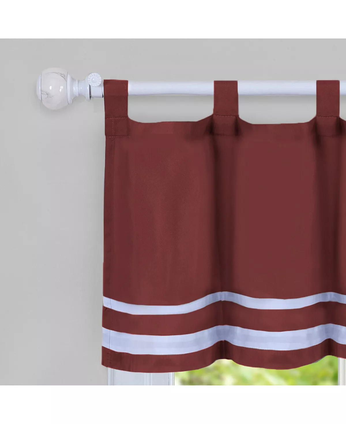 Achim Dakota Window Curtain Tier Pair And Valance Set, 58x24 4 Achim Dakota Window Curtain Tier Pair And Valance Set, 58x24 - Image 2