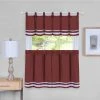 Achim Dakota Window Curtain Tier Pair And Valance Set, 58x24 1 Achim Dakota Window Curtain Tier Pair And Valance Set, 58x24 -Chic Home Store 11685806 fpx