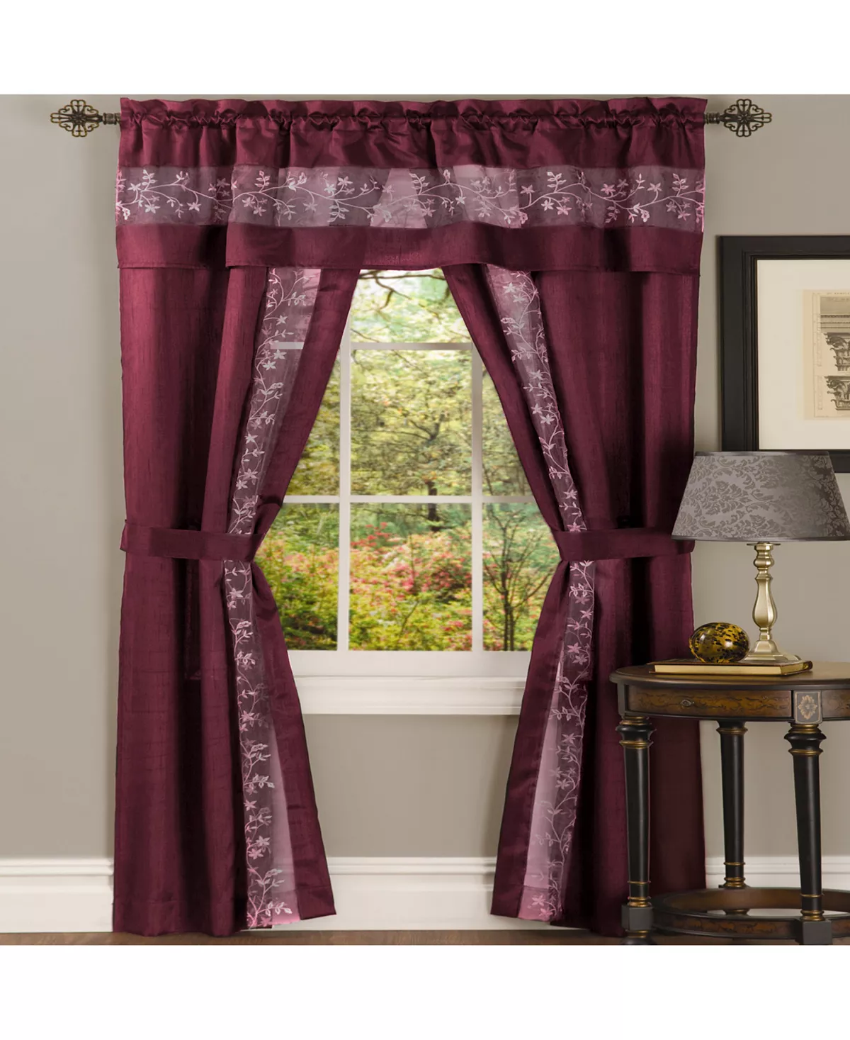 Achim Fairfield 5 Piece Window Curtain Set, 55x84 4 Achim Fairfield 5 Piece Window Curtain Set, 55x84 - Image 2