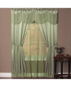 Achim Halley 6 Piece Window Curtain Set, 56x63 -Chic Home Store 11685972 fpx