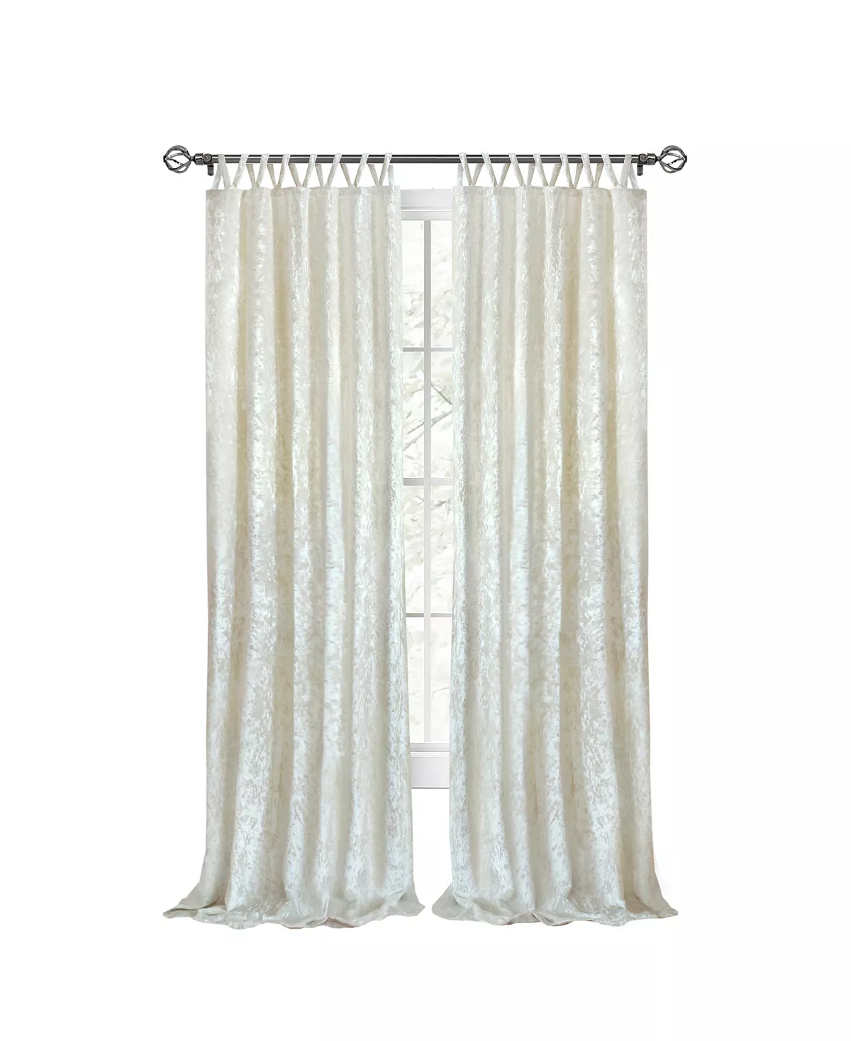 Achim Harper Criss Cross Window Curtain Panel, 50x63 7 Achim Harper Criss Cross Window Curtain Panel, 50x63 - Image 5