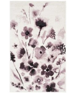 Safavieh Adirondack Ivory And Purple 3' X 5' Area Rug