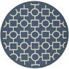 Safavieh Courtyard Navy And Beige 6'7 X 6'7 Sisal Weave Round Area Rug -Chic Home Store 11733207 fpx