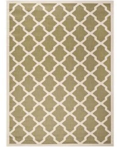 Safavieh Courtyard Green And Beige 9' X 12' Sisal Weave Area Rug