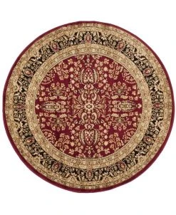 Safavieh Lyndhurst Red And Black 10' X 10' Round Area Rug