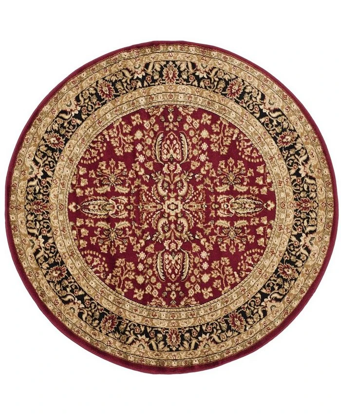 Safavieh Lyndhurst Red And Black 10' X 10' Round Area Rug 3 Safavieh Lyndhurst Red And Black 10' X 10' Round Area Rug