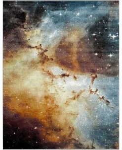 Safavieh Galaxy Orange And Multi 9' X 12' Area Rug