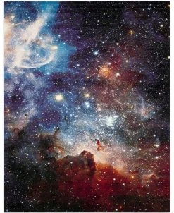 Safavieh Galaxy Purple And Multi 9' X 12' Area Rug
