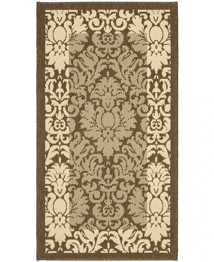 Safavieh Courtyard Brown And Natural 8' X 11' Area Rug 3 Safavieh Courtyard Brown And Natural 8' X 11' Area Rug