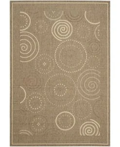 Safavieh Courtyard Brown And Natural 2'3 X 10' Runner Area Rug