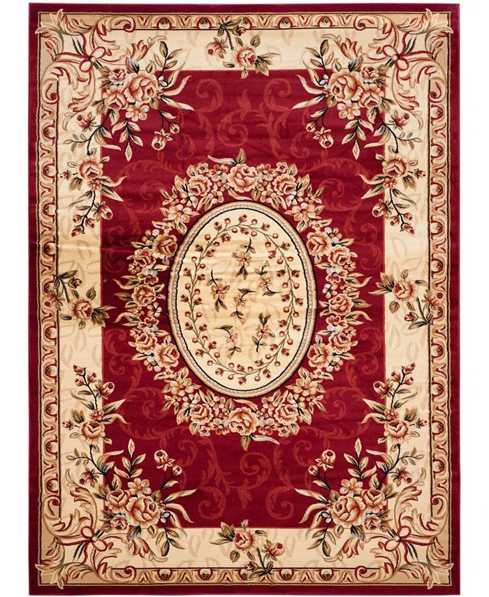 Safavieh Lyndhurst Red And Ivory 9' X 12' Area Rug 3 Safavieh Lyndhurst Red And Ivory 9' X 12' Area Rug