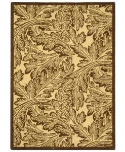 Safavieh Courtyard Natural And Brown 8' X 11' Area Rug