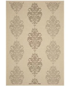 Safavieh Courtyard Natural And Brown 8' X 11' Area Rug