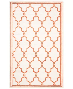 Safavieh Amherst Beige And Orange 4' X 6' Area Rug