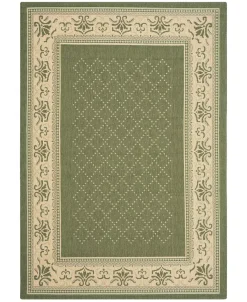 Safavieh Courtyard Olive And Natural 6'7 X 9'6 Area Rug