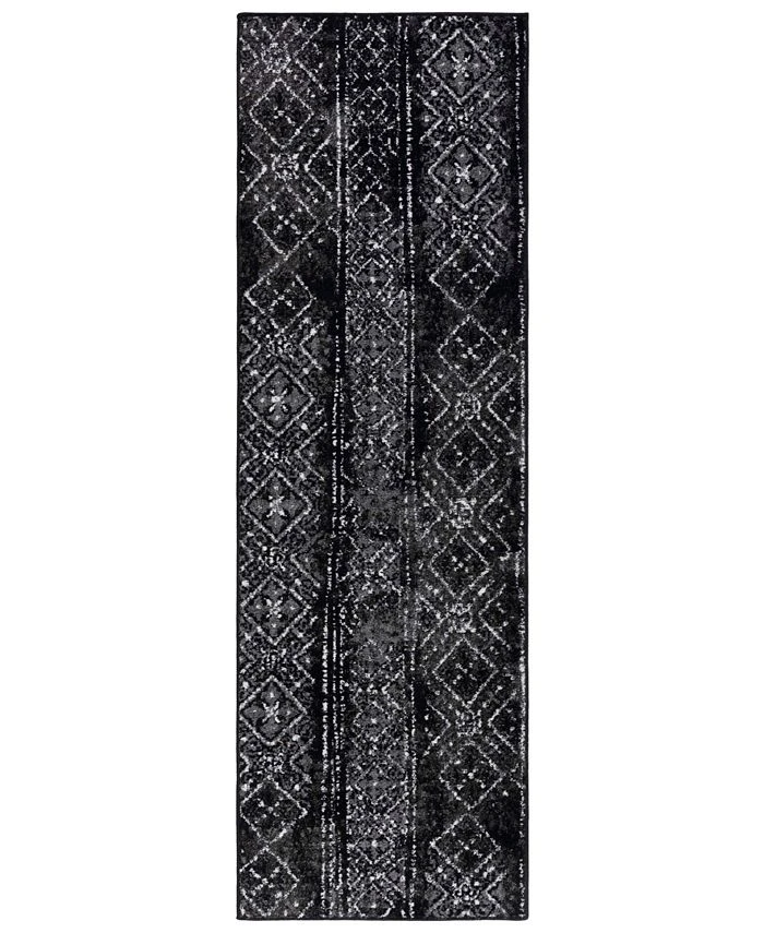 Safavieh Adirondack Black And Silver 2'6 X 12' Runner Area Rug 3 Safavieh Adirondack Black And Silver 2'6 X 12' Runner Area Rug