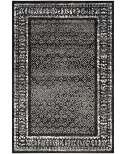 Safavieh Adirondack Black And Silver 4' X 6' Area Rug