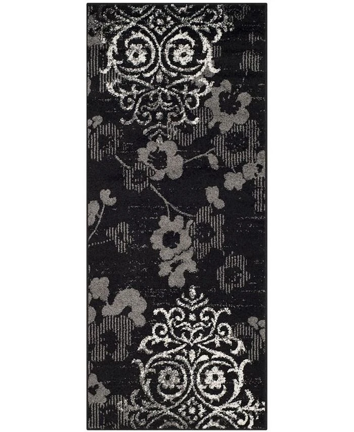 Safavieh Adirondack Black And Silver 2'6 X 8' Runner Area Rug 3 Safavieh Adirondack Black And Silver 2'6 X 8' Runner Area Rug