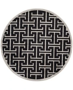 Safavieh Amherst Anthracite And Light Gray 7' X 7' Round Area Rug