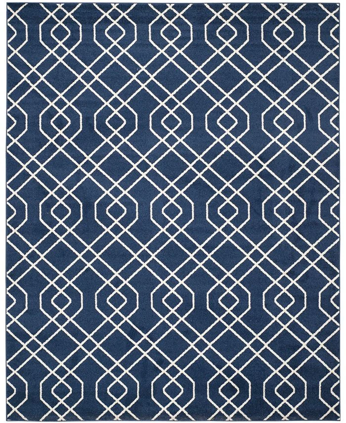 Safavieh Amherst Navy And Beige 9' X 12' Area Rug 3 Safavieh Amherst Navy And Beige 9' X 12' Area Rug