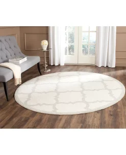 Safavieh Amherst Beige And Light Gray 9' X 9' Round Area Rug