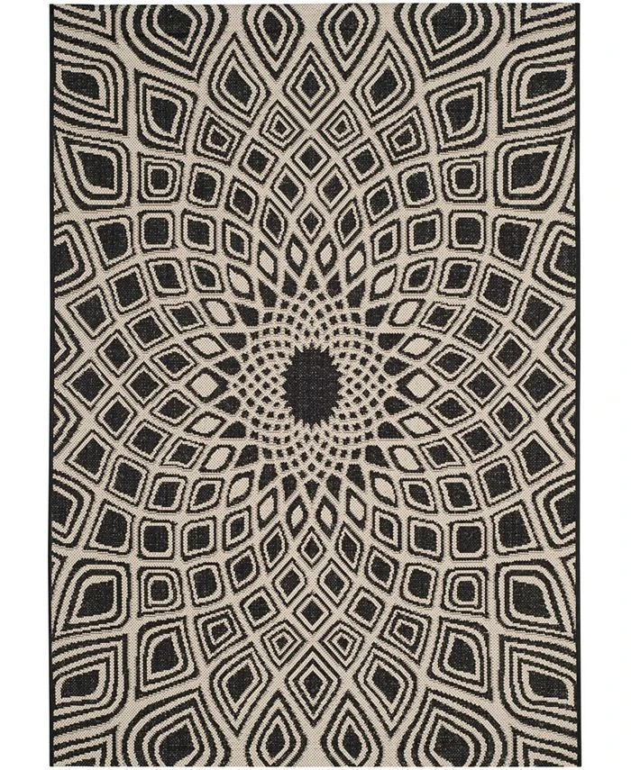 Safavieh Courtyard Black And Beige 8' X 11' Sisal Weave Area Rug 3 Safavieh Courtyard Black And Beige 8' X 11' Sisal Weave Area Rug