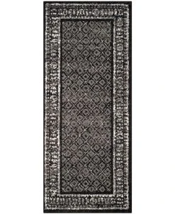 Safavieh Adirondack Black And Silver 2'6 X 18' Runner Area Rug