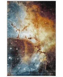 Safavieh Galaxy Orange And Multi 6'7 X 9' Area Rug