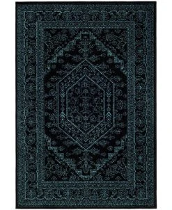 Safavieh Adirondack Black And Teal 6' X 9' Area Rug