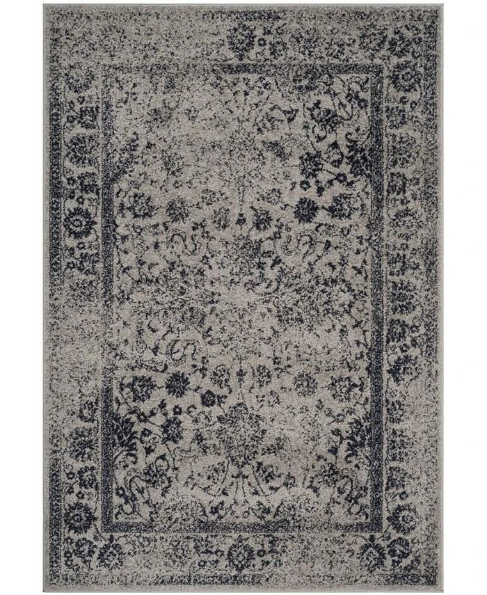 Safavieh Adirondack Gray And Navy 6' X 9' Area Rug 3 Safavieh Adirondack Gray And Navy 6' X 9' Area Rug