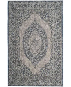 Safavieh Courtyard Light Gray And Blue 6'7 X 9'6 Sisal Weave Area Rug -Chic Home Store 11821268 fpx