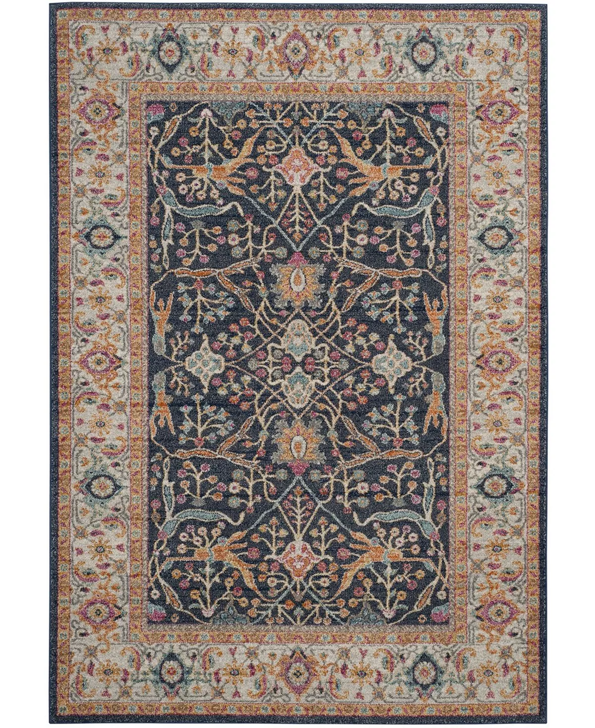 Safavieh Madison Navy And Creme 10' X 14' Area Rug 4 Safavieh Madison Navy And Creme 10' X 14' Area Rug - Image 2