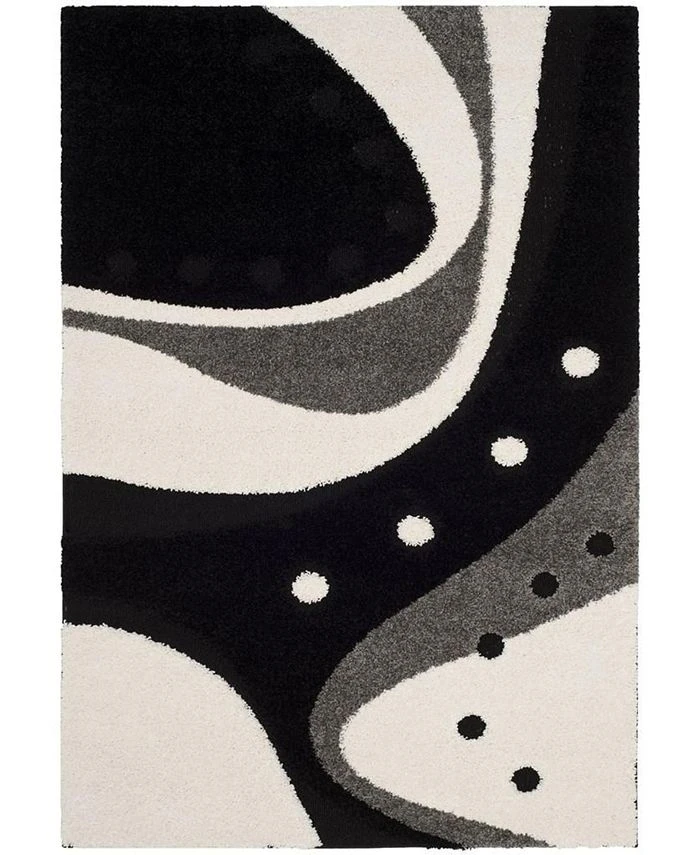 Safavieh G Black And Ivory 6' X 9' Area Rug 3 Safavieh G Black And Ivory 6' X 9' Area Rug