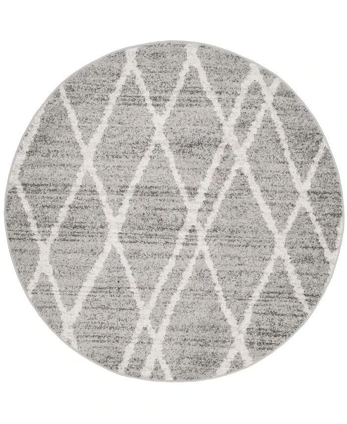 Safavieh Adirondack Ivory And Silver 8' X 8' Round Area Rug 3 Safavieh Adirondack Ivory And Silver 8' X 8' Round Area Rug