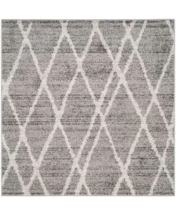 Safavieh Adirondack Ivory And Silver 8' X 8' Square Area Rug