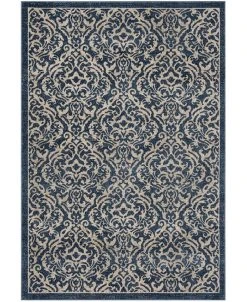 Safavieh Brentwood Navy And Creme 6' X 9' Area Rug