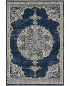 Safavieh Brentwood Navy And Light Gray 8' X 10' Area Rug