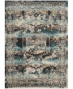 Safavieh Baldwin Ivory And Teal 10' X 14' Sisal Weave Area Rug