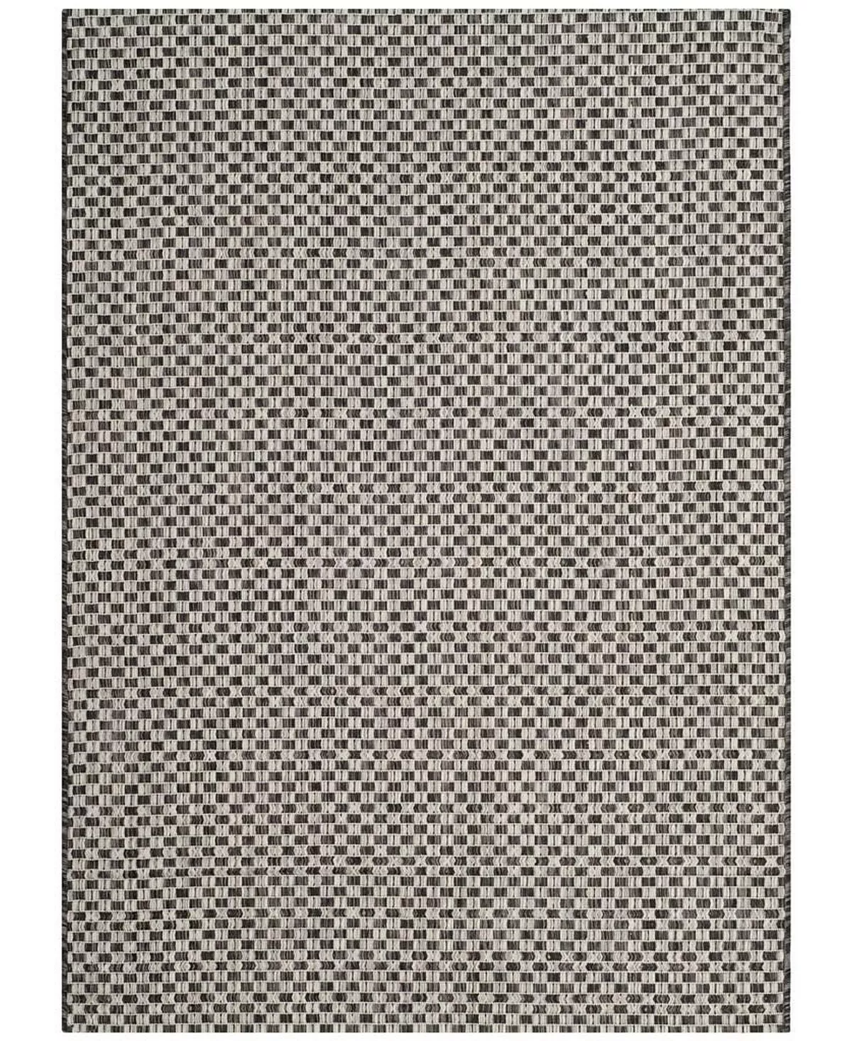Safavieh Courtyard Black And Light Gray 5'3 X 5'3 Sisal Weave Square Area Rug 4 Safavieh Courtyard Black And Light Gray 5'3 X 5'3 Sisal Weave Square Area Rug - Image 2