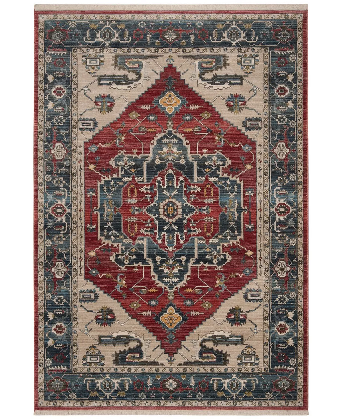 Safavieh Vintage Persian Red And Blue 6' X 9' Area Rug 4 Safavieh Vintage Persian Red And Blue 6' X 9' Area Rug - Image 2